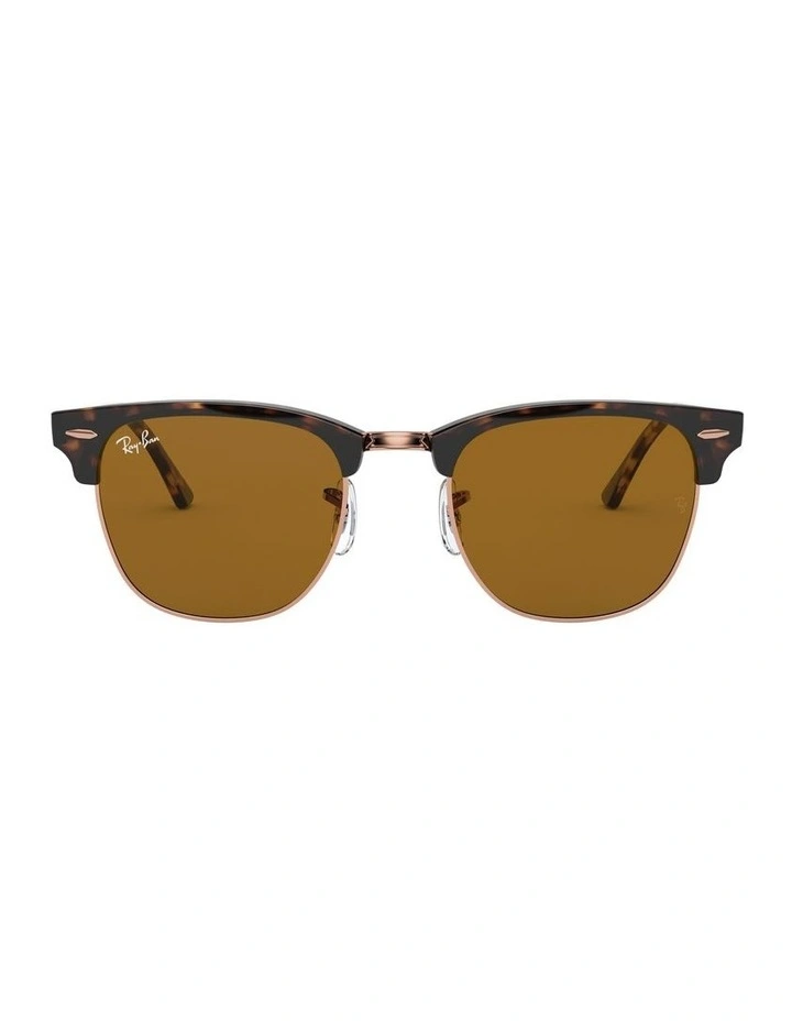 Clubmaster Marble Brown RB3016F Sunglasses