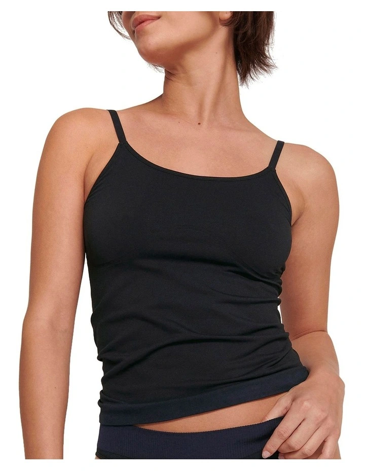Ever Infused Camisole Top in Black