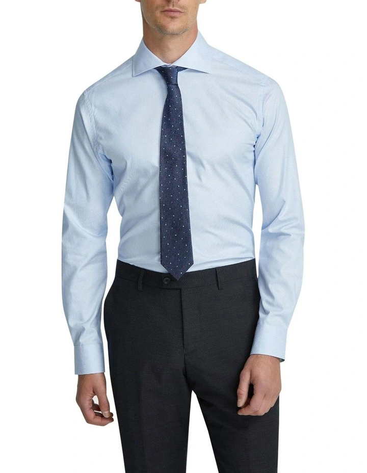 Trafalgar Dobby Shirt in Sky