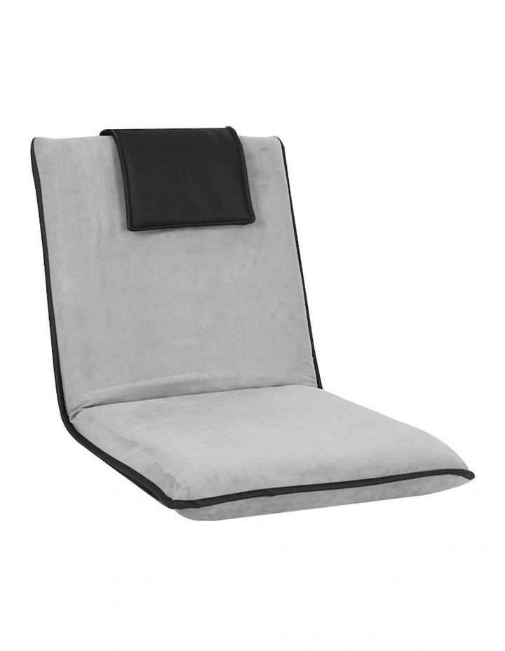 Floor Lounge Sofa in Velvet Grey