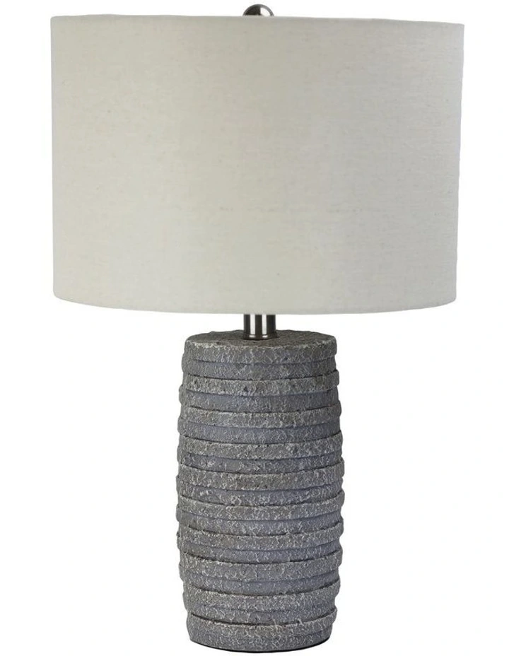 Strata Concrete Table Lamp Grey