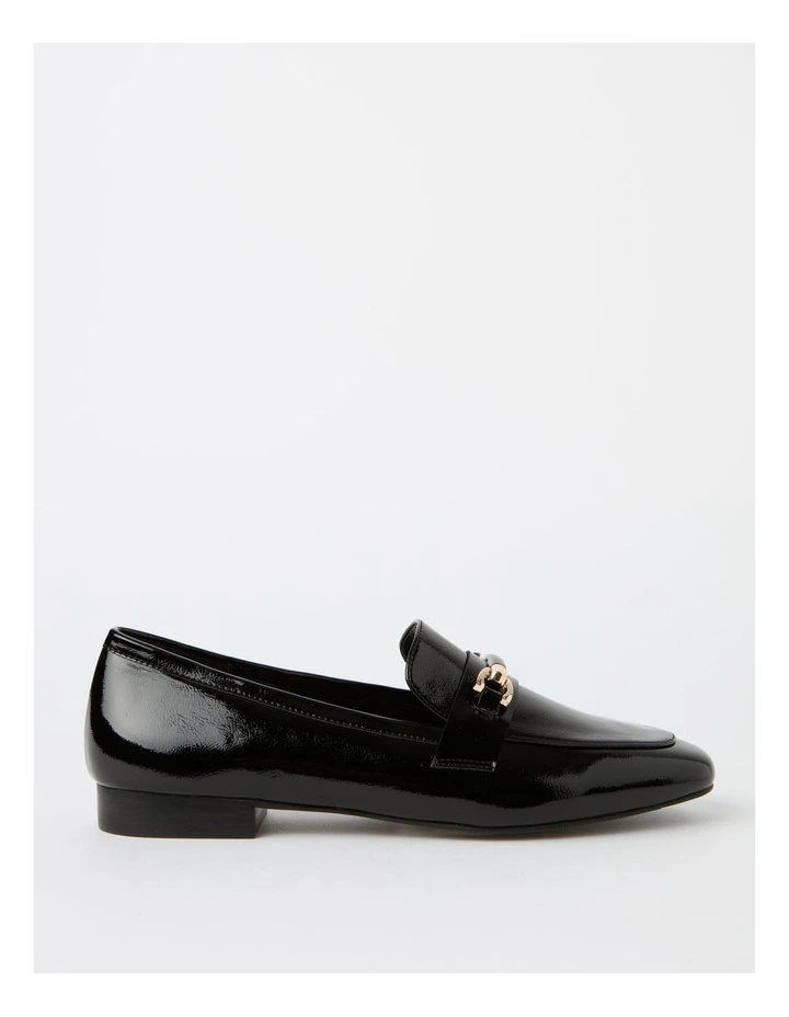 Emmitt Flat Shoes in Black Patent
