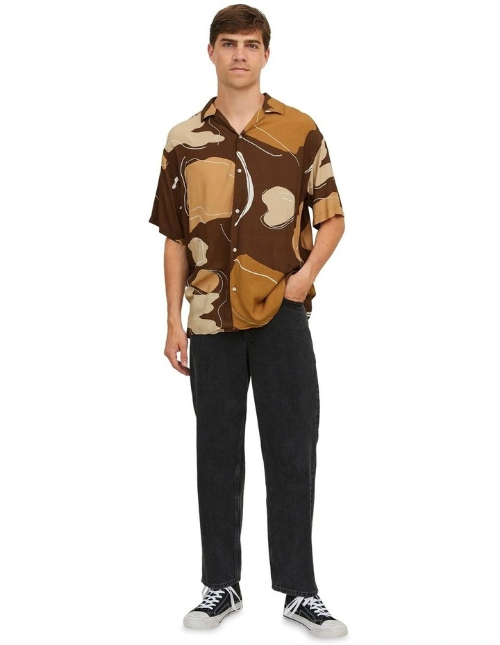 Jeff Moreno Resort Shirt in Brown