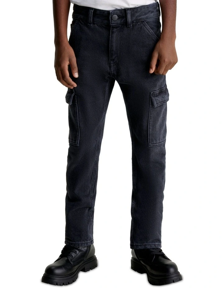 Dad Jeans in Soft Black