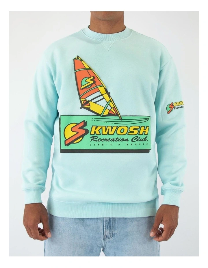 Life's A Breeze Sweat Top In Blue