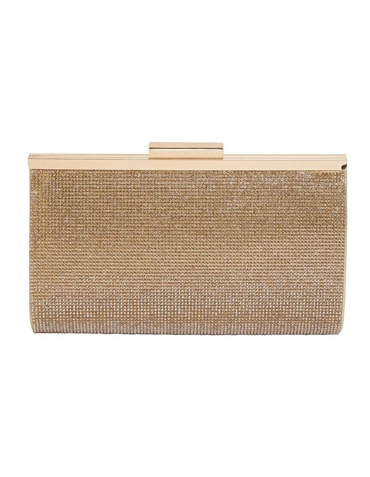 Winslet Gold Beaded Clutch