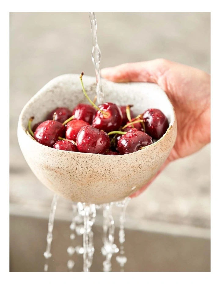 Garden to Table Colander Berry White