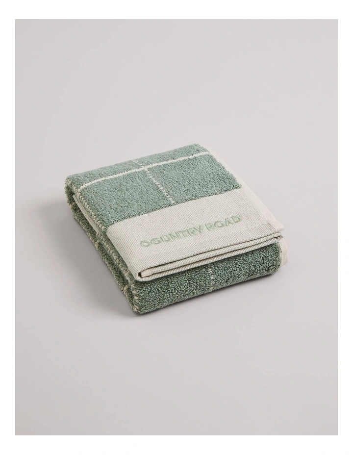 Kiko Australian Cotton Hand Towel in Spruce