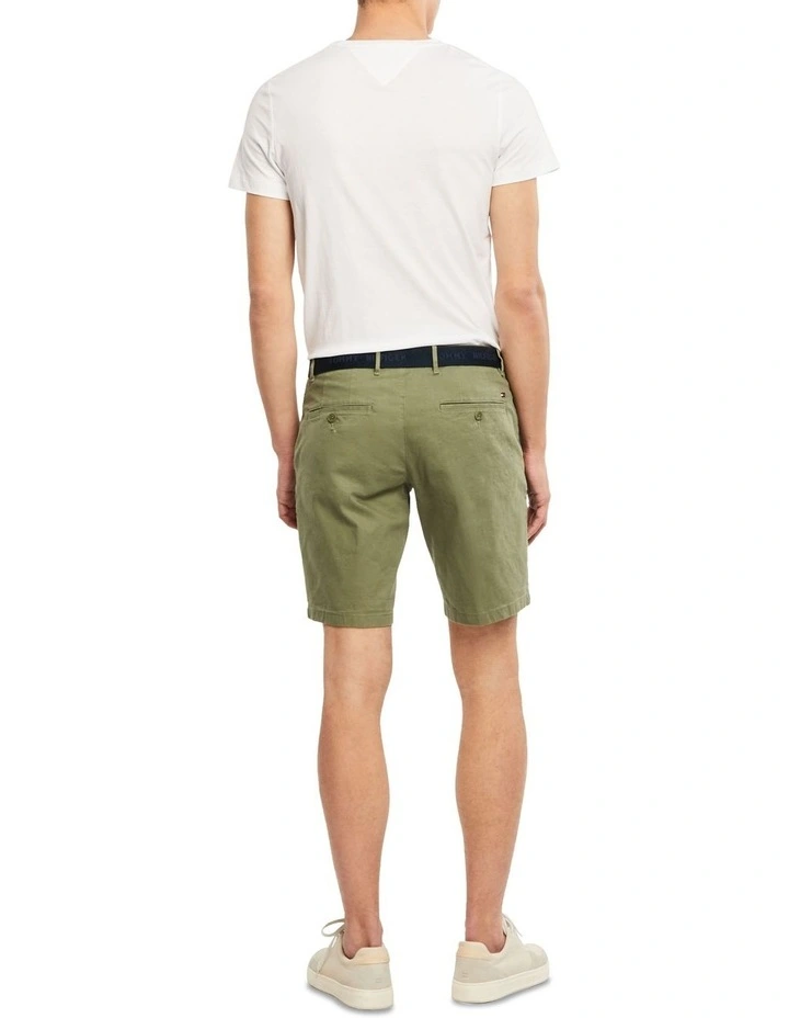 Brooklyn Short with Belt in Washed Army