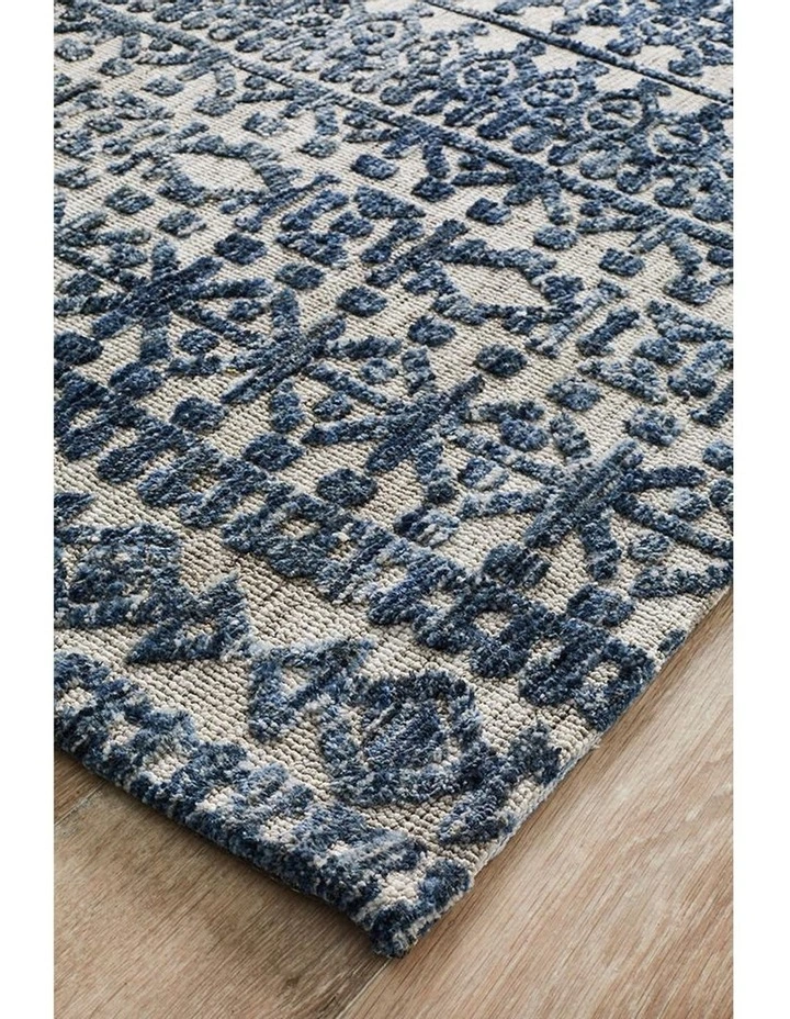 Levi Tara Navy Grey Rug