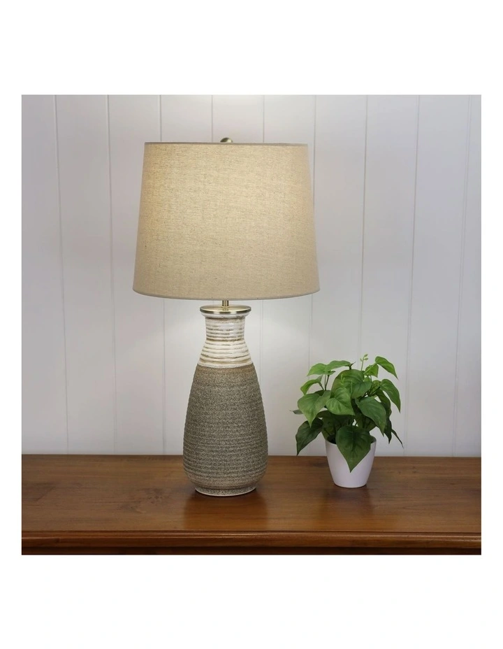 Potton Ceramic Table Lamp Ivory