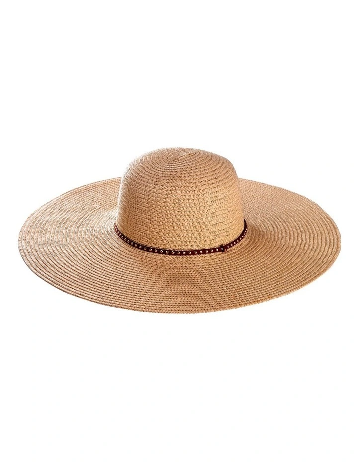 Wide Brim Hat in Natural