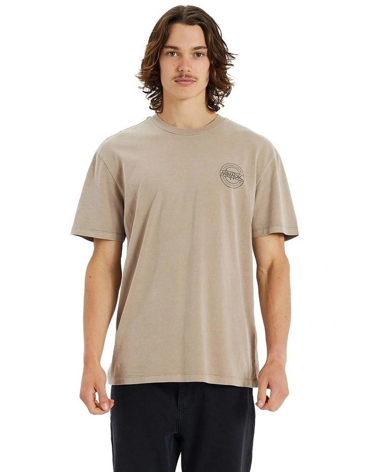 Stoke Relaxed Tee in Pigment Mocha
