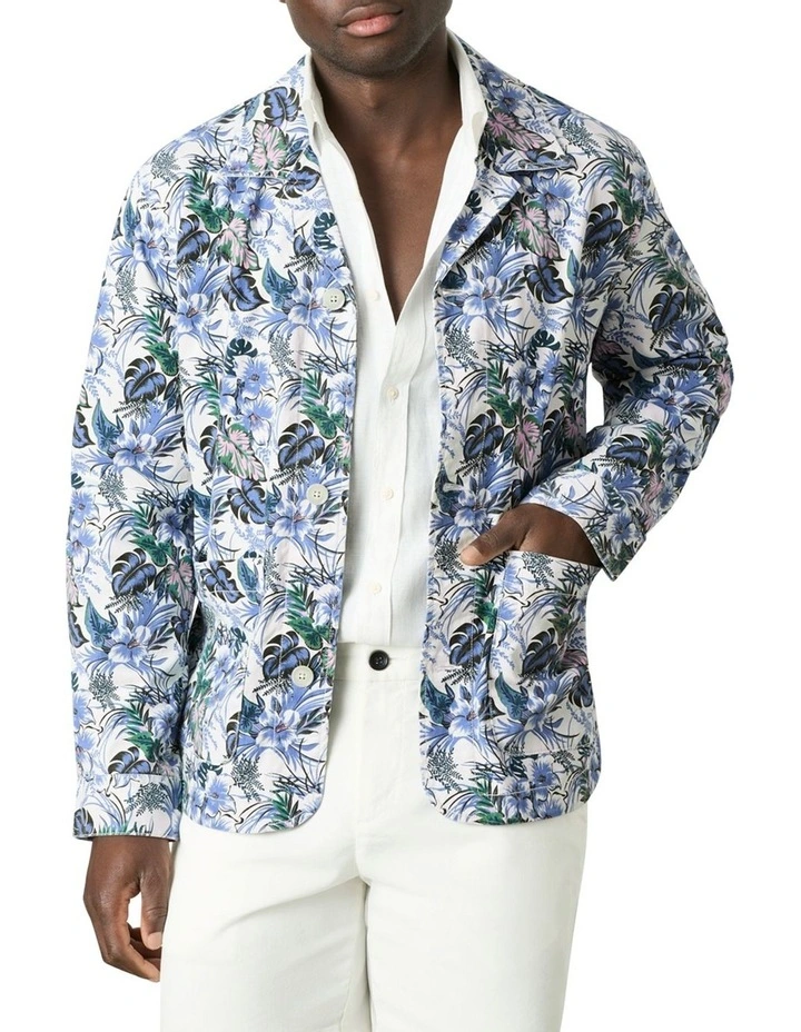 Palinuro Printed Worker Jacket in Multi