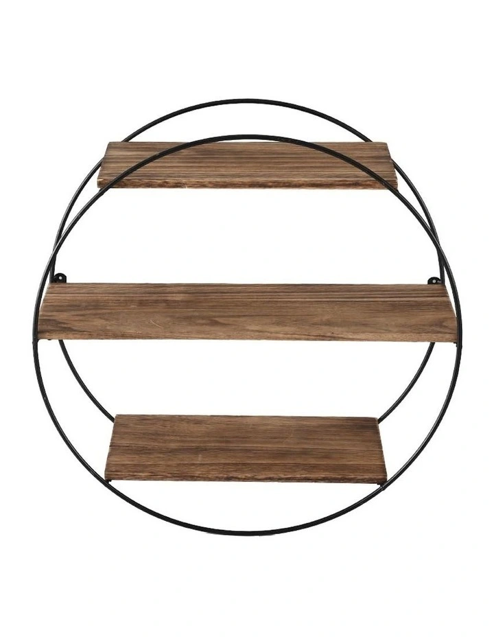 3 Tier Round Floating Wall Shelves