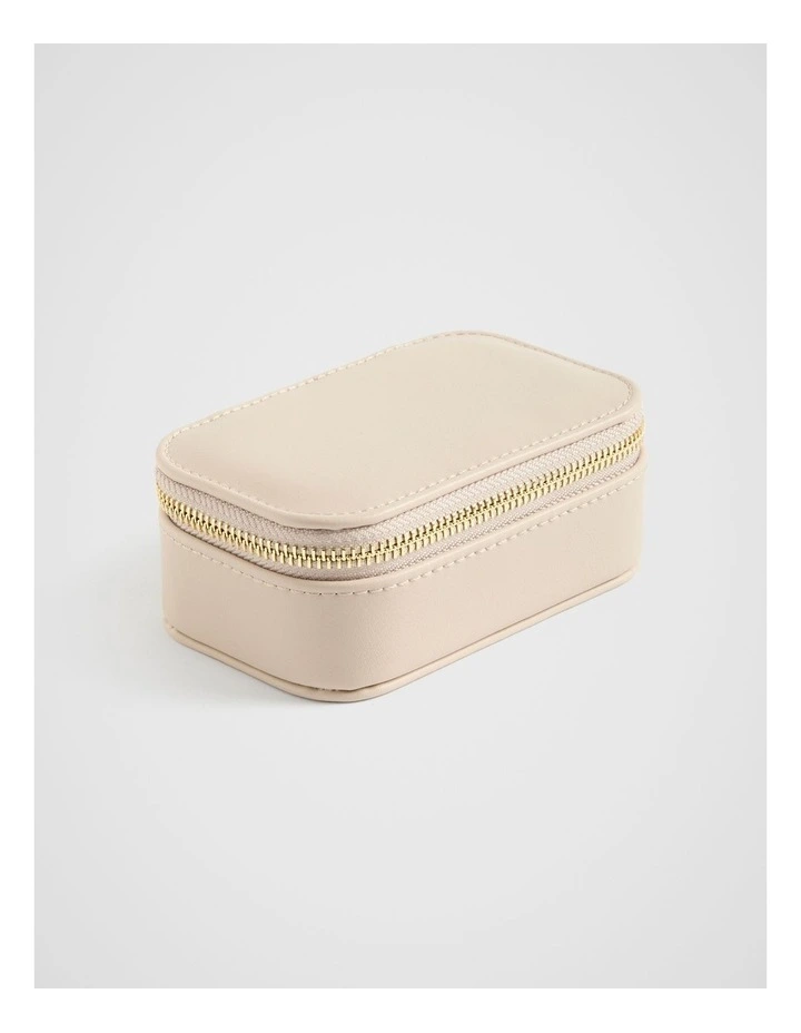 Mini Jewellery Case in Nude