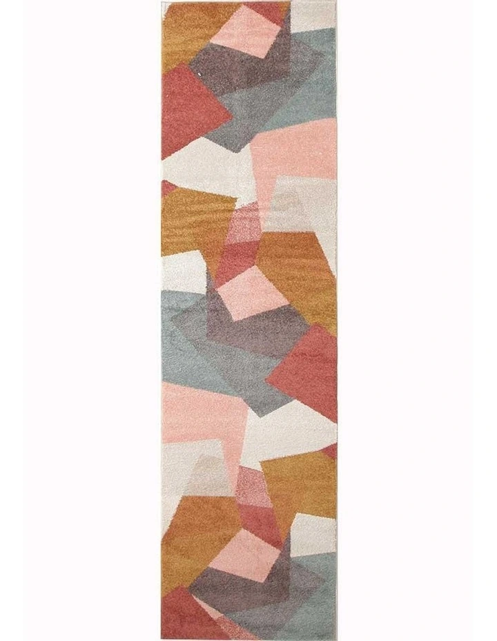 Dimensions Divinity Fragments Modern Runner Rug in Blush