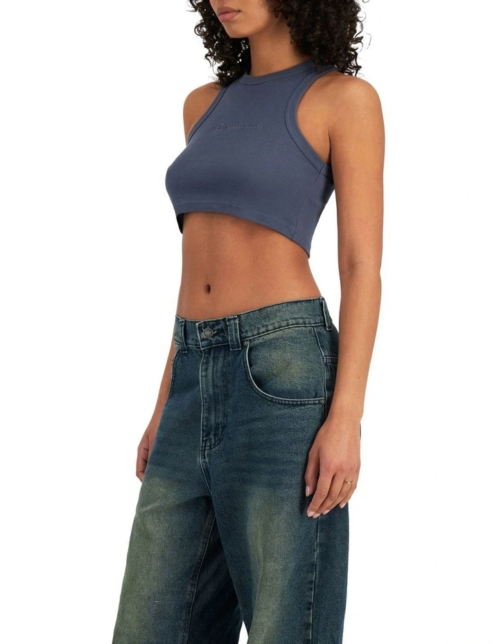 Heritage Cropped Rib Tank in Smokey Eye