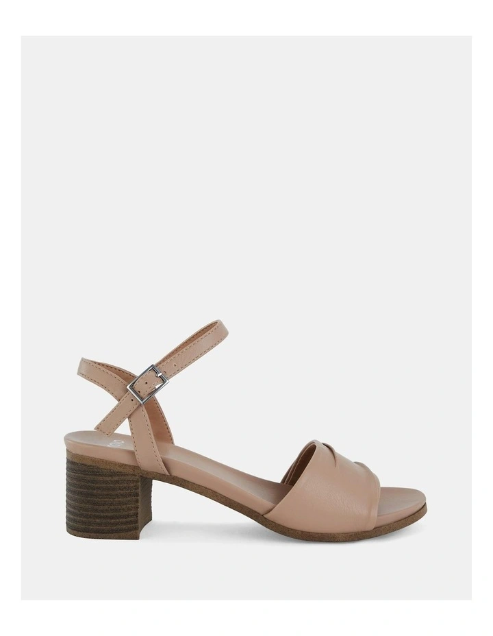 Urang Heeled Sandals in Nude