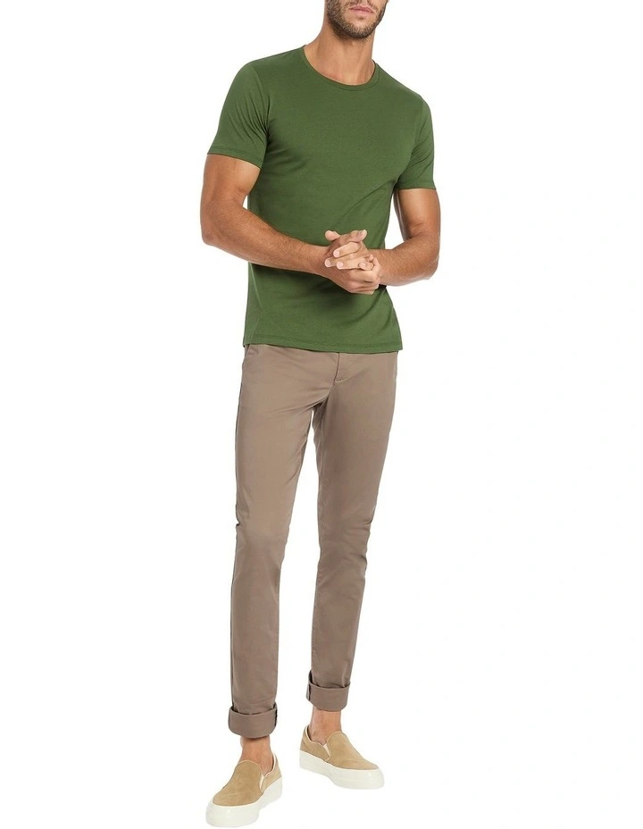 Brando Pima Tee in Khaki