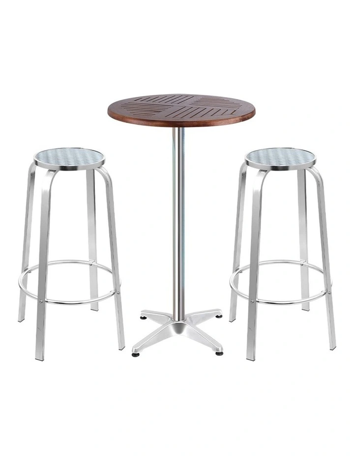 Outdoor Bistro Set Bar Table Stools