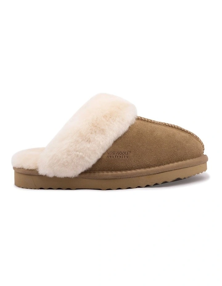 Sheepskin Wool Sydney Slippers in Tan