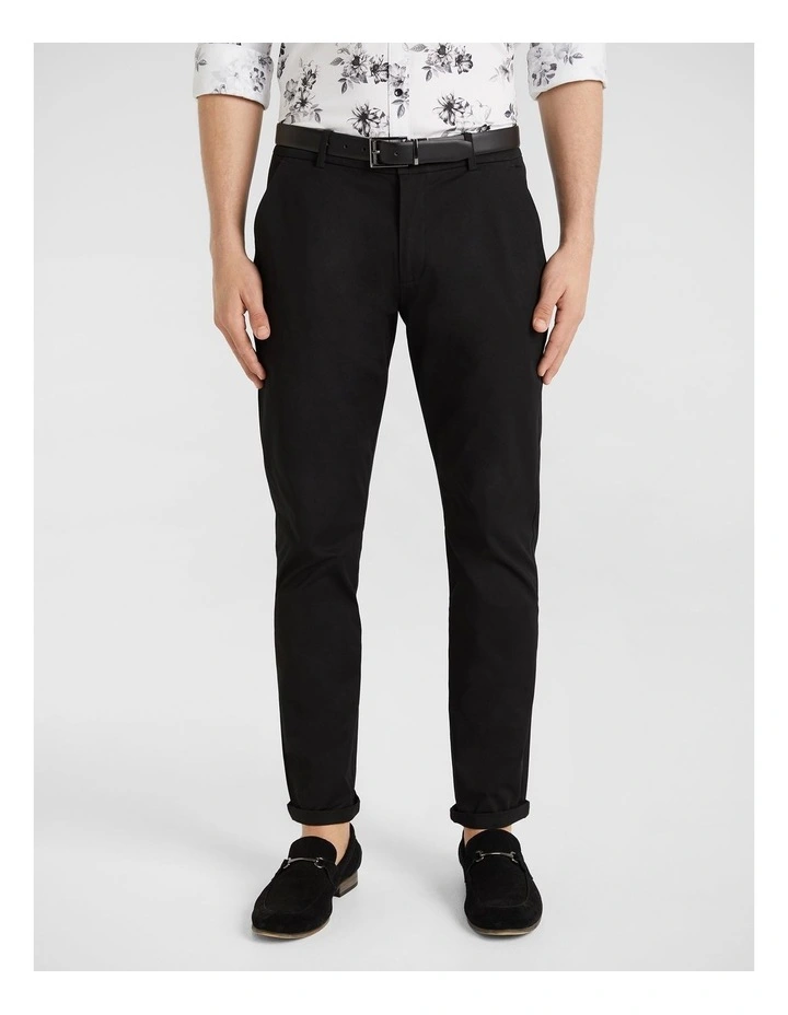 Danny Slim Chino in Black