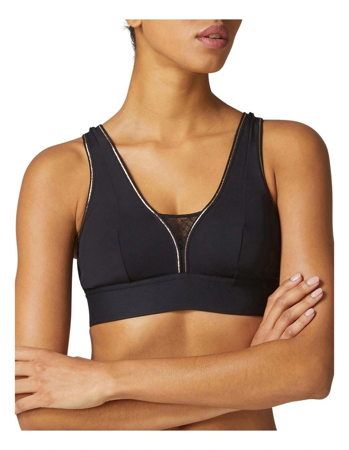 Harmony Wirefree Triangle Bra in Black
