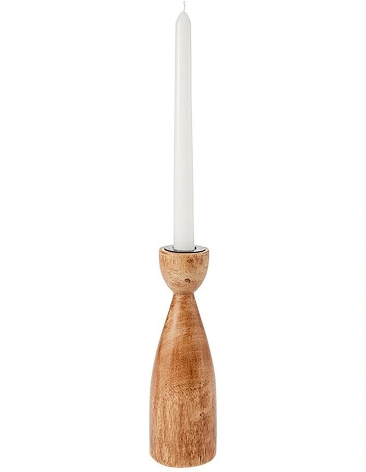 Marla Taper Candle Holder Short in Natural