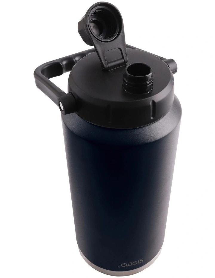 Stainless Steel Double Wall Insulated Jug With Carry Handle 3.8L in Navy