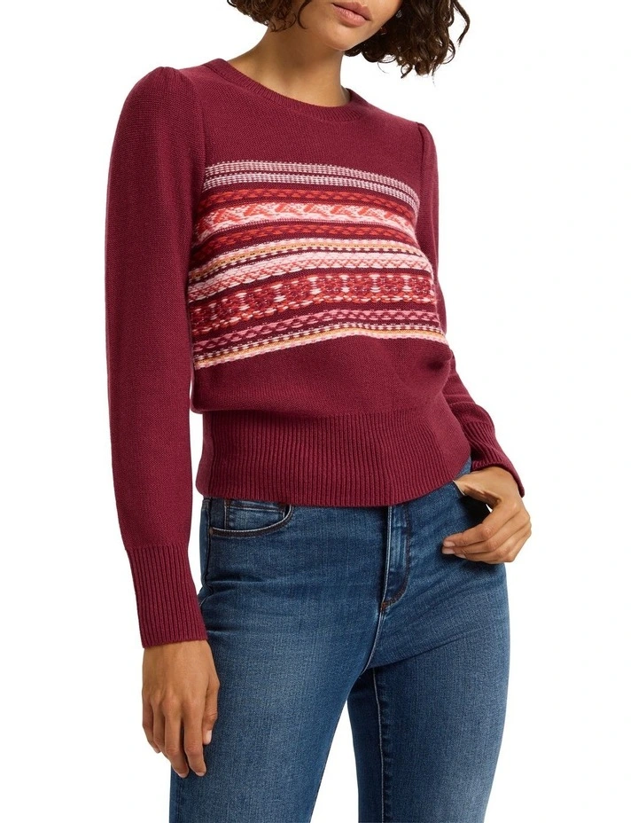 The Last Line Wool Blend Knit in Red
