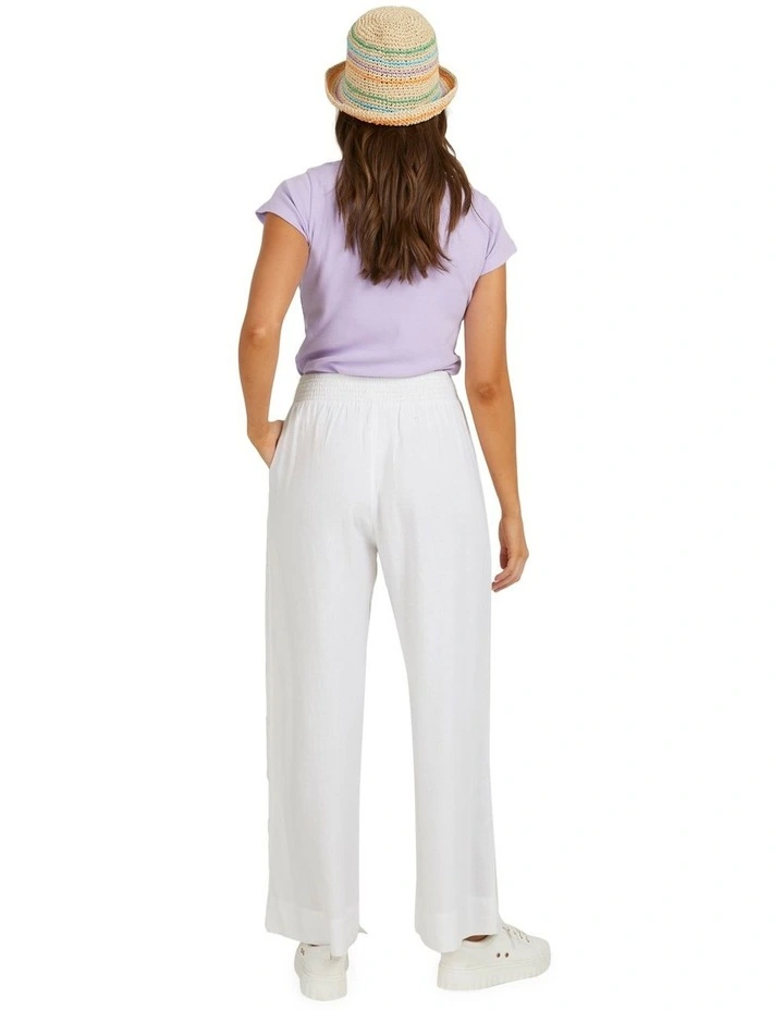 Santorini Linen Trousers in White