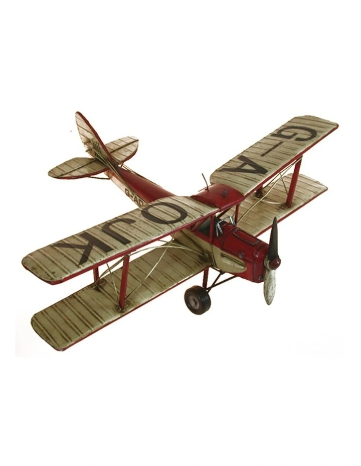 Tiger Moth Metal Plane 50cm