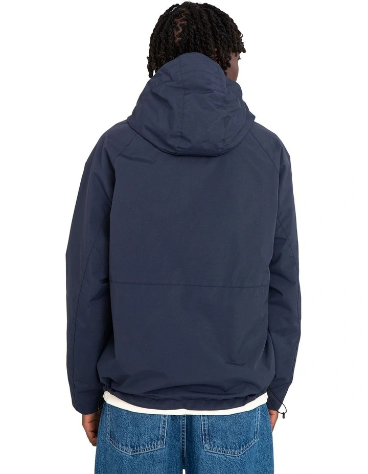 Alder Trekka Hooded Raincoat in Black
