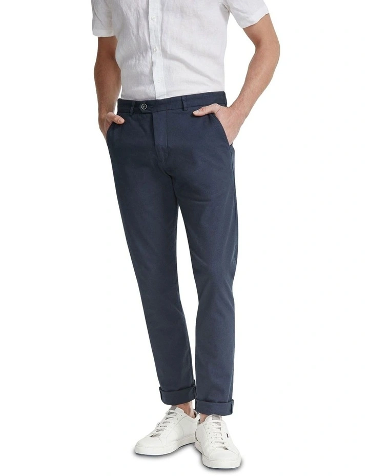 Luka Stretch Casual Pants in Gunmetal