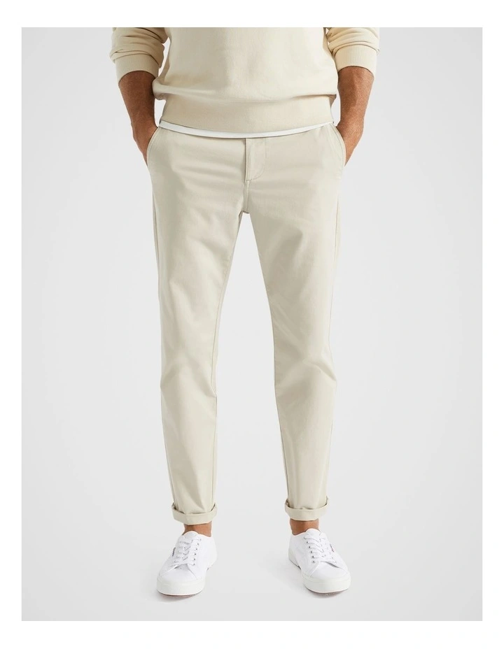 Tapered Chino in Cool Stone