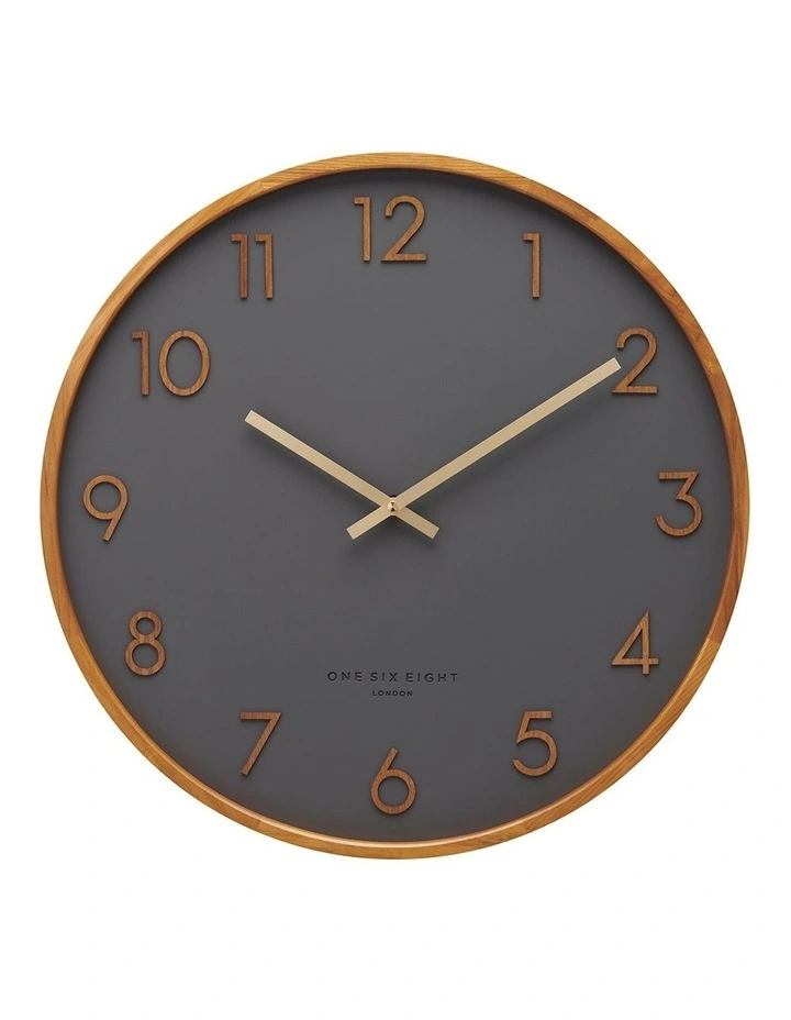 SCARLETT Charcoal 50cm Wall Clock