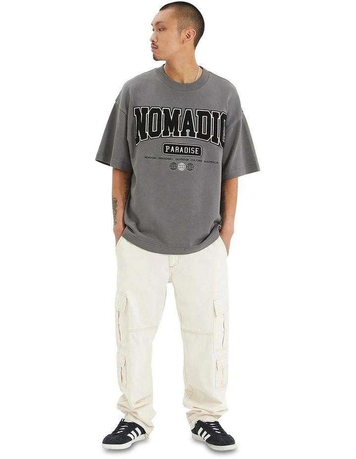 College Heavy Street Tee in Castlerock
