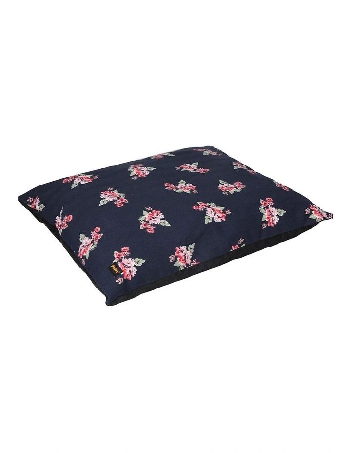 Washable Removable Cover with Calming Cushioned Bed Large in Navy