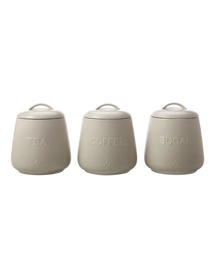 Moderna Canister Gift Boxed 600ml Set 3 in Taupe