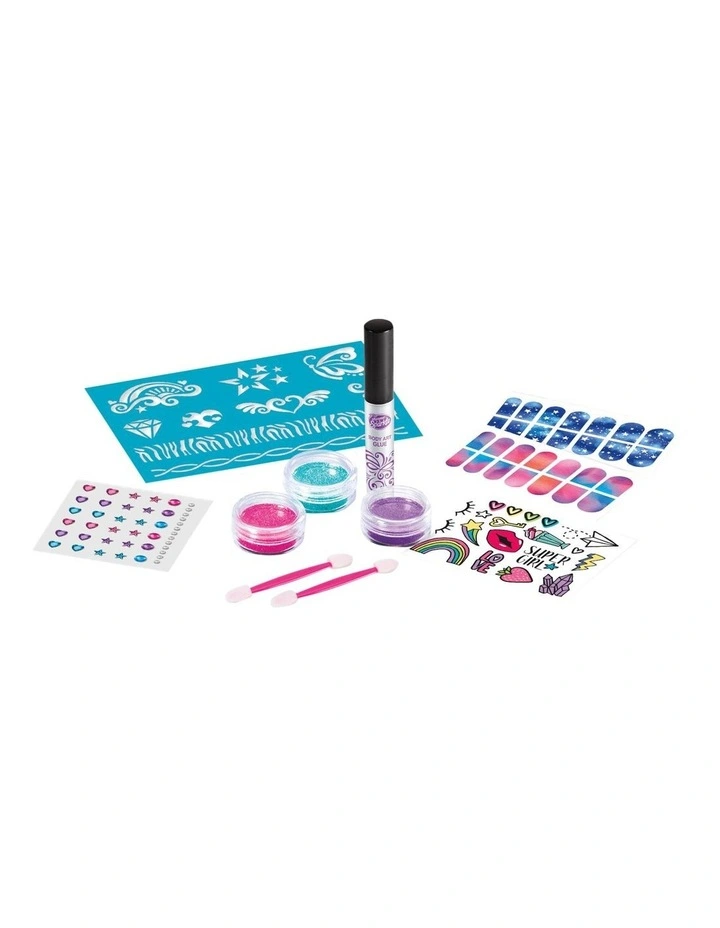 3 in 1 Glitter Nails & Body Tattoo Beauty Set