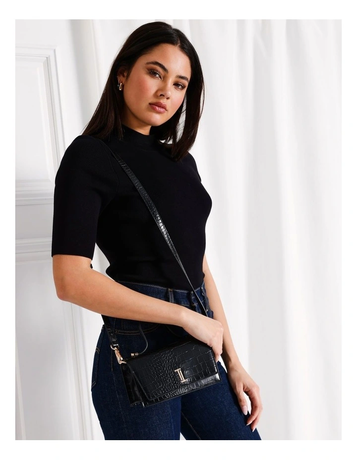 Charlotte Crossbody Bag in Black