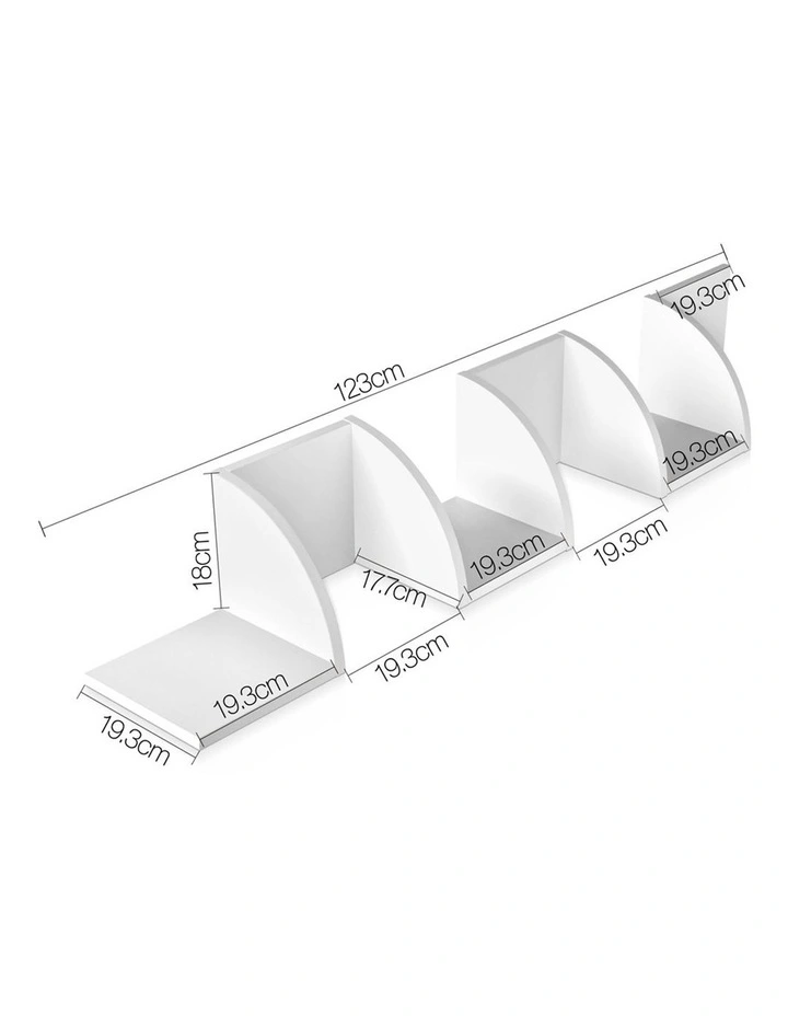 5 Tier Corner Wall Shelf
