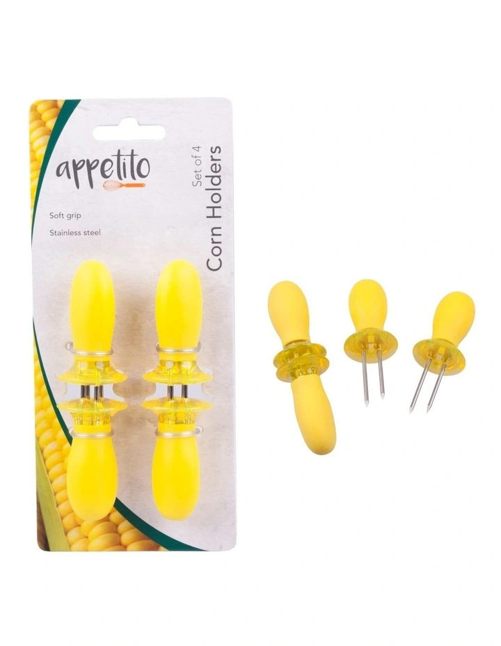 Soft Grip Corn Holders Set Of 4