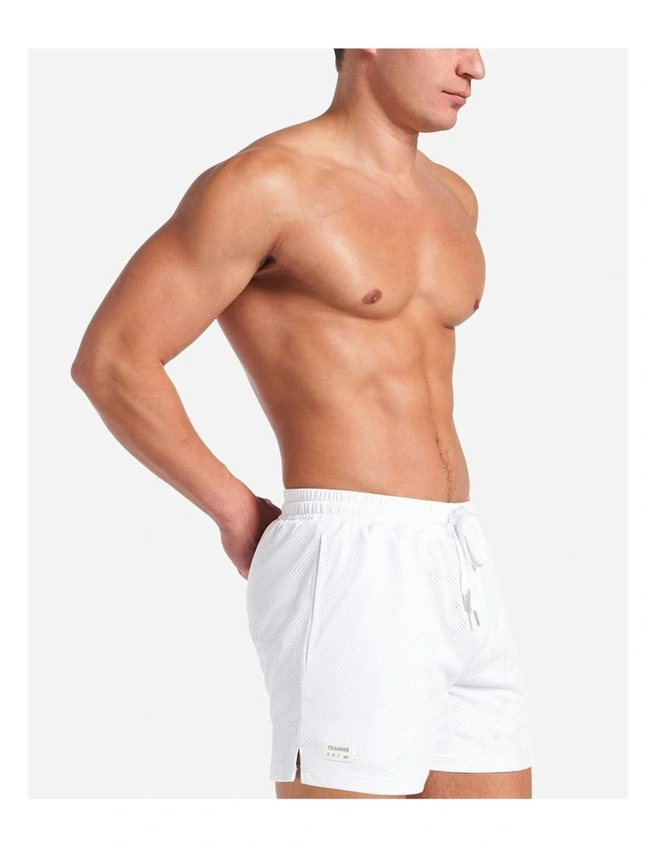 S.S.C. Mesh 6 Short in White