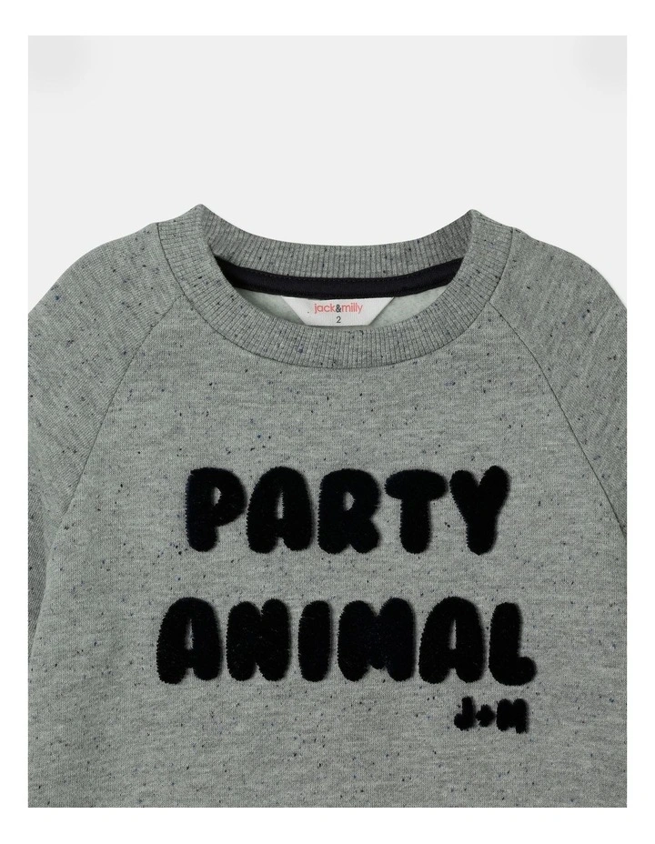 Frank Sweat Top in Grey Marle