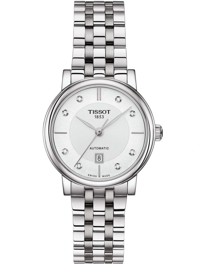 Carson Premium Lady T1222071103600 Automatic Watch in Silver