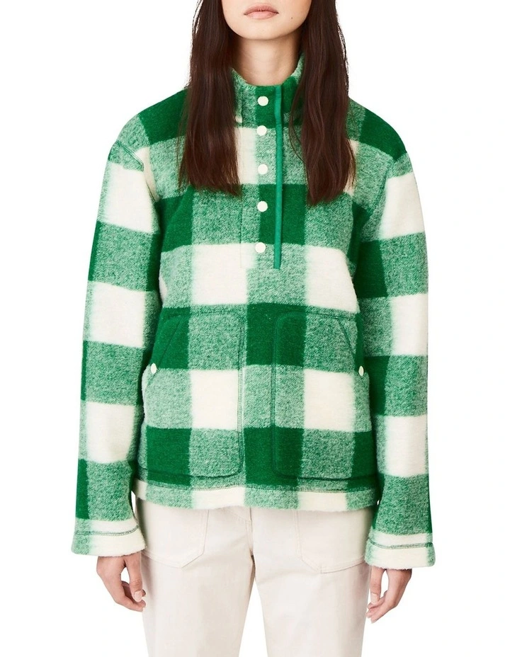 Plaid Popover in Green