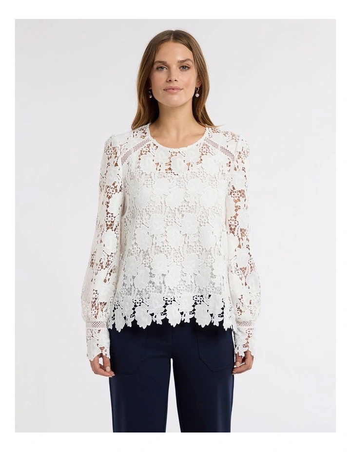 Katrina Blouse in Ivory