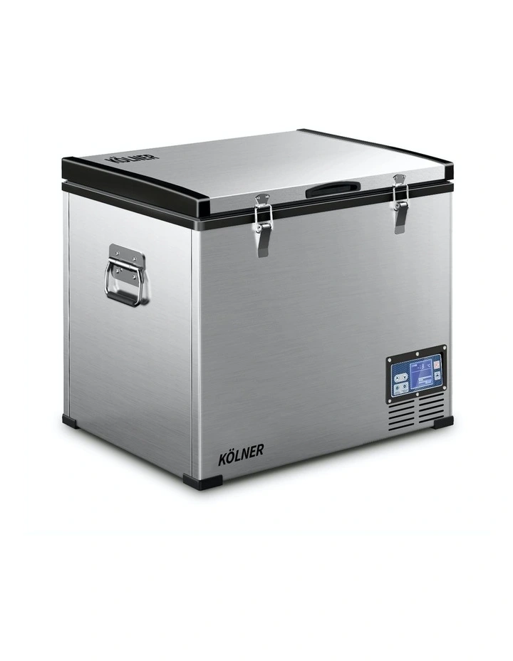 Portable Fridge Freezer Chest 75L Stainless Steel